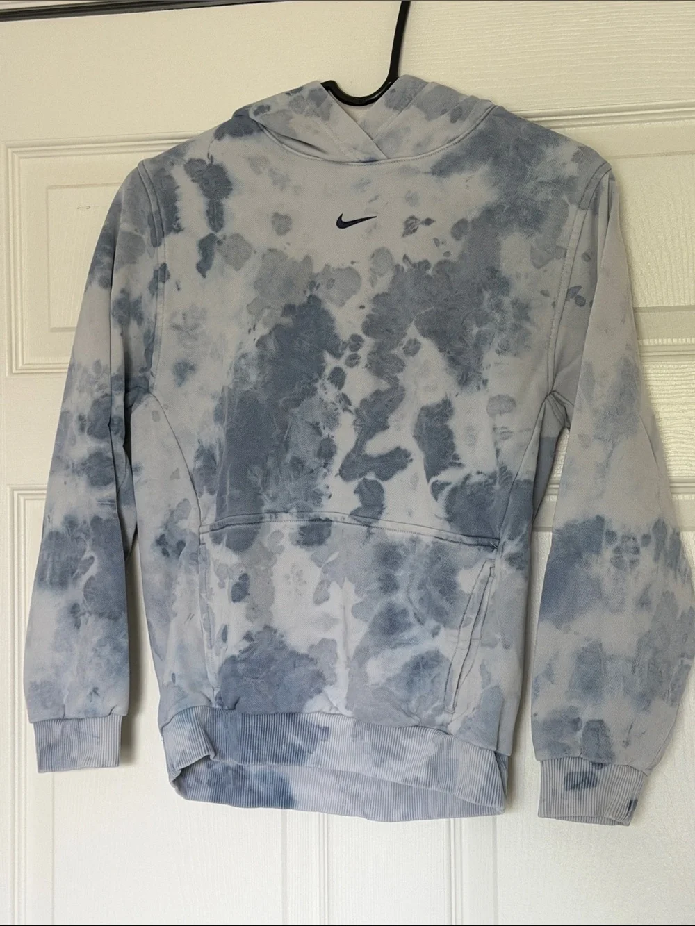 Nike Kids Tie-Dye Hoodie & Black Joggers Set - Gray/Black